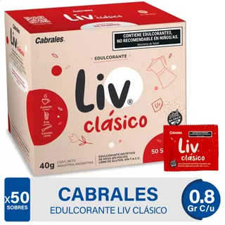 Edulcorante Cabrales X 50 Sobres 40g - 01mercado