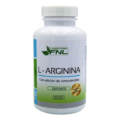 L- Arginina Fnl 1x60 Potencia Muscular - Disfuncion Erectil Sabor Natural