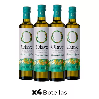 Aceite De Oliva Extra Virgen Olave Premium 4 X 500 Ml