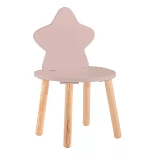 Silla De Estrella Para Niñas Y Niños Duduk Color De La Estructura De La Silla Rosa