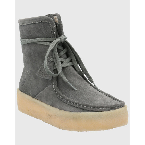 Bota Cuero Mujer Recife Gris Hush Puppies