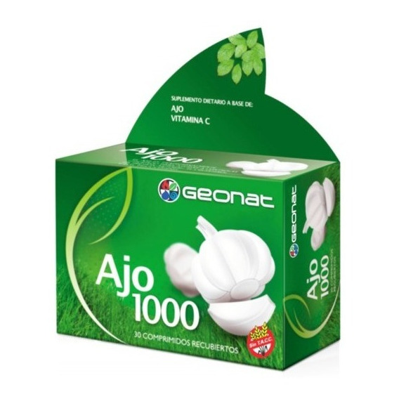 Suplemento Geonat Ajo 1000 Presión Arterial 30 Comprimidos Sabor S/sabor