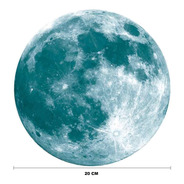 Decorar Sala Lua Brilhante 20cm Adesivo Ambientes Só Colar