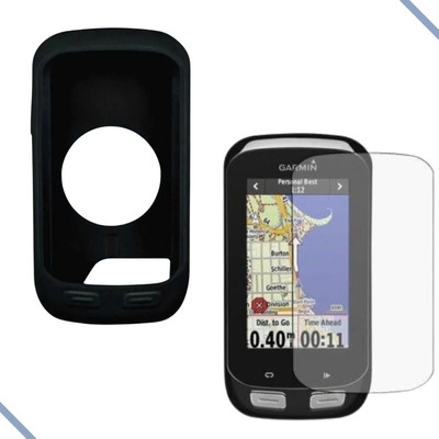 Capa De Silicone Garmin Edge 1000 Preta + Película