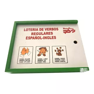 Lotería Verbos Regulares Español Ingles Juegos Didácticos