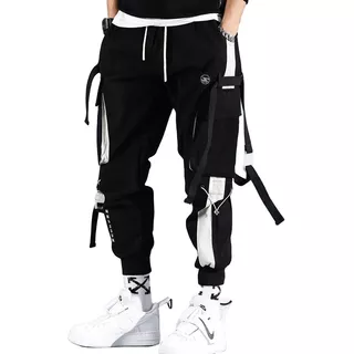 Cintas Harem Joggers Hombre Cargo Pantalones Streetwear