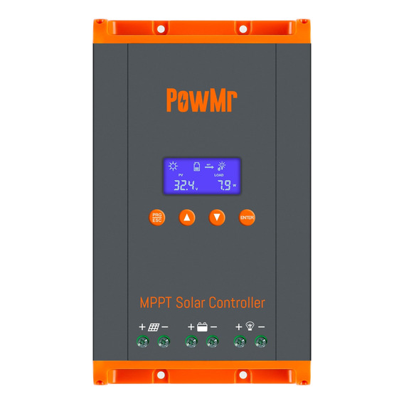 Powmr 2024 New 100% Mppt 60a Solar Charge Controller 12v-48v