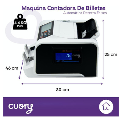 Maquina Contadora De Billetes Automática Detecta Falsos 