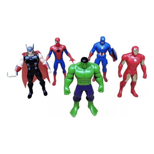 Figuras De Acción Avengers X 5 10cm