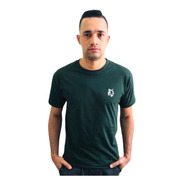 Camiseta Basic Lobo Verde Militar C025