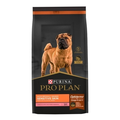 Alimento Pro Plan OptiDual Sensitive Skin and Stomach para perro adulto de raza mediana y grande sabor mix en bolsa de 15kg