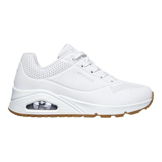 Zapatillas Skechers Mujer Uno 73690-wht Blanco