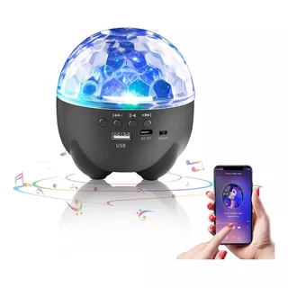 Bocina Lámpara Bluetooth Inalambrico Portatil Con Luces Discoteca Colorida Moderna De Estereo Led Para Niños