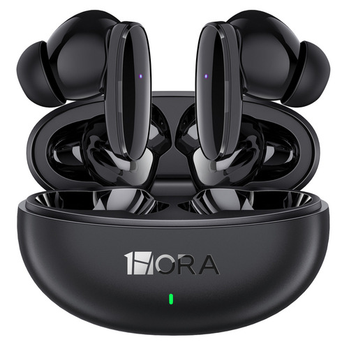 Audífonos in-ear inalámbricos 1Hora AUT205 Negro Auriculares Inalambricos Bluetooth 5.3 con Microfono