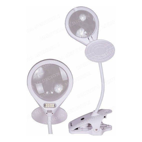 Lupa De Pie Flexible Con Luz Led Galileo 9010led