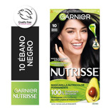 Kit De Coloración Permanente Garnier Nutrisse 4 Aceites Tono 10 clásico