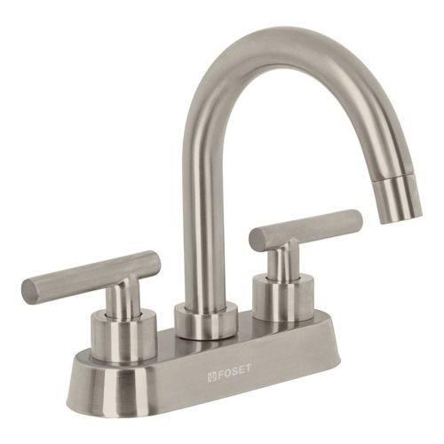 Llave Mezcladora Para Lavabo Con Manerales De Palanca Satin