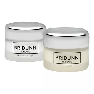 Bridunn Kit Crema Facial Antiarrugas Y Suero Antioxidante