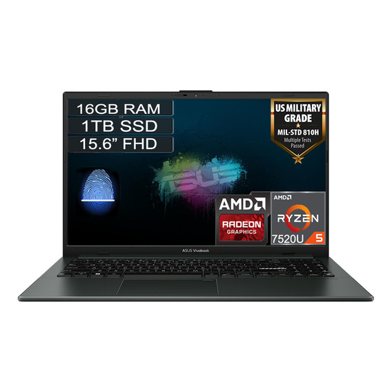 Portátil Asus Vivobook Go E1504fa Amd Ryzen 5 7520u 16gb 1tb