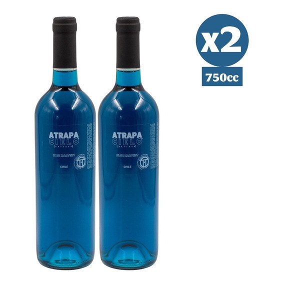 Pack 2x Vino Azul Atrapa Cielo 750cc Late Harvest 