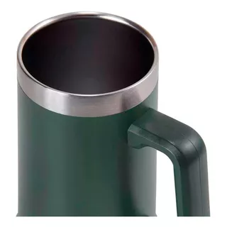 Caneca Térmica Inox De Cerveja Chopp À Vácuo 709ml Termopro Cor Verde