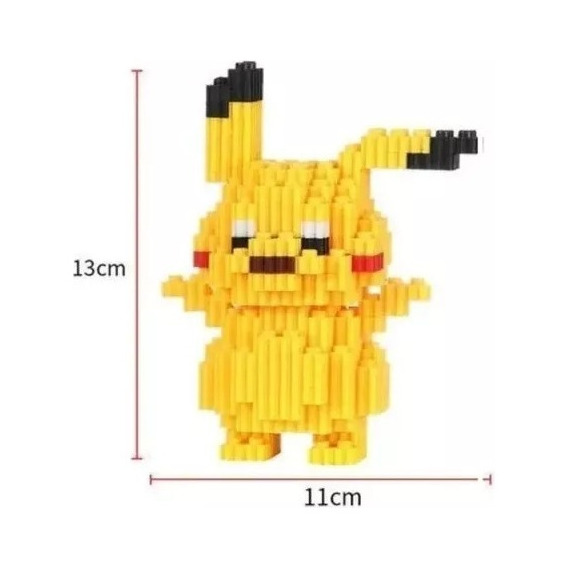 Mini Bloques Pokémon Pikachu Figura 3d Armable