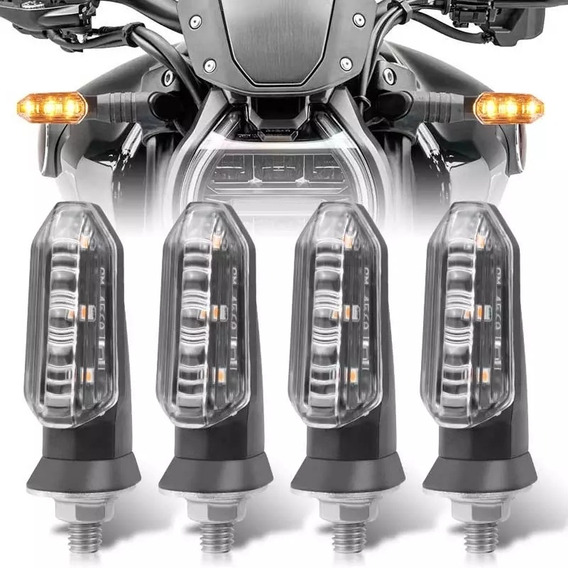 4pz Direcciónales Moto Secuenciales  Universales Motocicleta