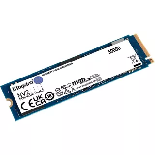 Ssd Nv2 Pcie 4.0 Nvme M2 3.500mb 500gb Ultra Rápido Kingston Cor Azul