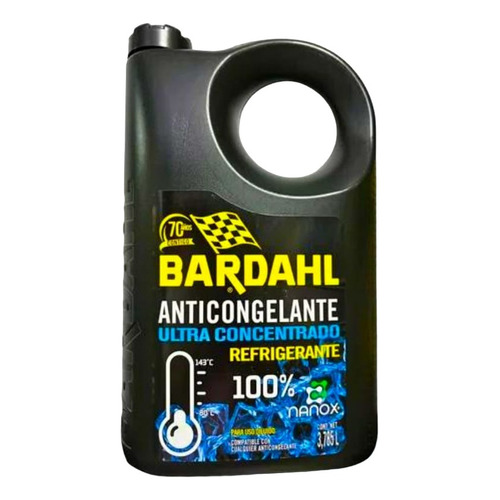 Bardahl Anticongelante Ultra Concentrado Refrigerante Nanox Color Azul