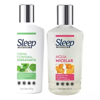Set Vegano Sleep Crema Hidratante + Agua Micelar