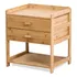 Mesa De Luz Badecor Marrón, 2 Cajones, Madera De Bambú Excelente Calidad, Mesa De Noche, Dormitorio - Estilo Nórdico - 46x38cm Alto 52cm