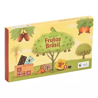 Jogo Dominó Educativo Frutos Do Brasil 28 Pcs - Araquarela