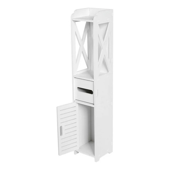 Mueble Organizador Baño Papel Higiénico Blanco 80x20 Cm