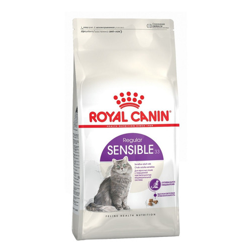 Alimento Royal Canin Feline Health Nutrition Sensible para gato adulto sabor mix en bolsa de 400 g