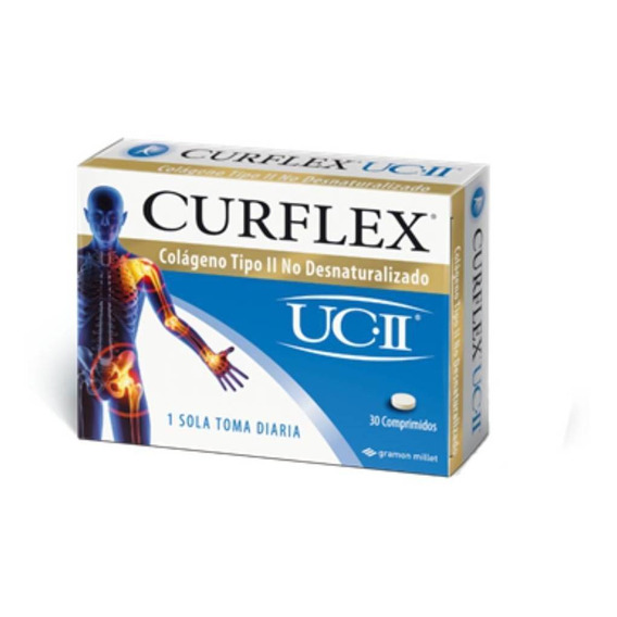 Suplemento en comprimidos Laboratorio Gramon  UCII Curflex colágeno tipo ii en caja de 50mL 30 un