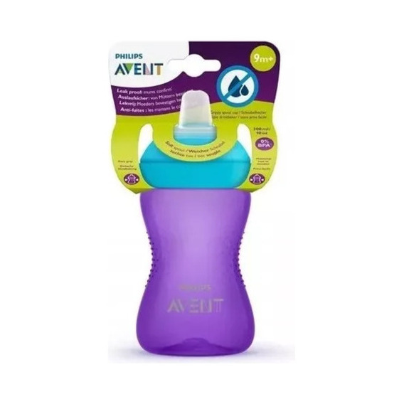 Philips Avent Vaso Antiderrame 26279 Violeta 300ml 