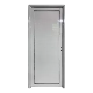 Puerta Aluminio Blanco Reforzada Ciega 80 X 200 Cm