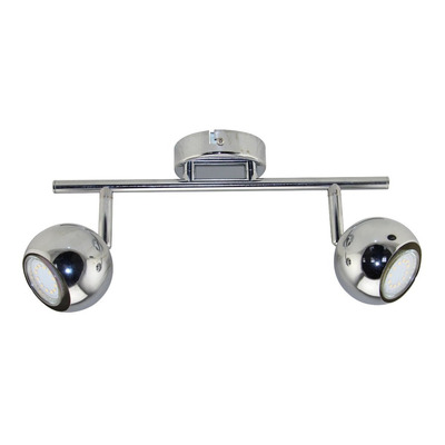 Aplique Venus 2 Luces Cromo Moderno Apto Led Gu10 Sf