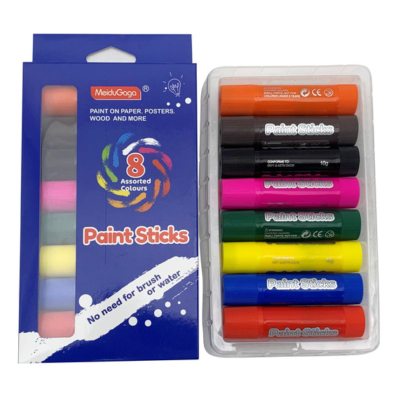 Crayola En Barra Retráctil, 8 Colores, En Caja