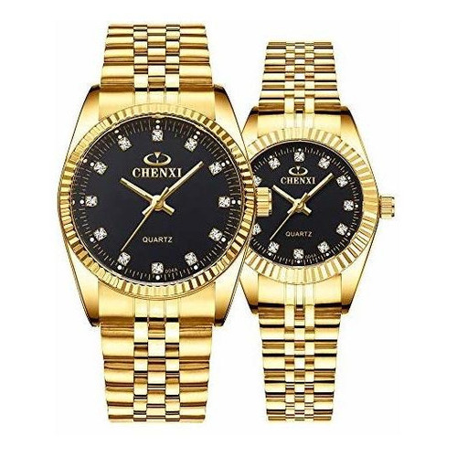 Mastop Pareja Relojes Swiss Marca Golden