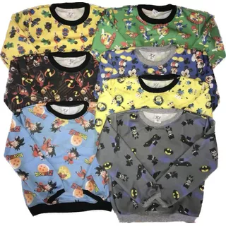 Kit 05 Blusas Moletom Infantil Masculino Moda Inverno