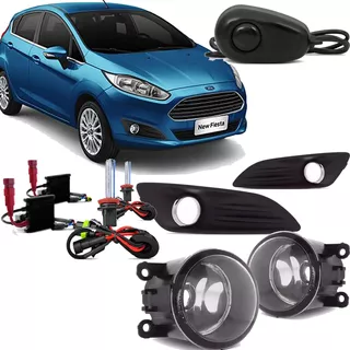  Farol Milha New Fiesta 2014 + Xenon 8k Bt Alternativo