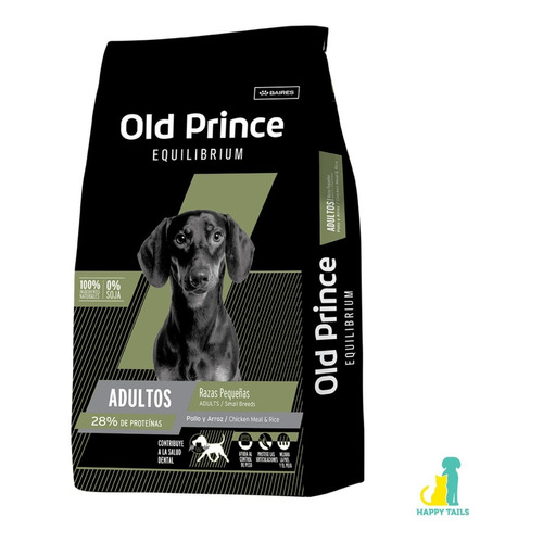 Alimento Old Prince Equilibrium Equilibrium para perro adulto para perro adulto de raza pequeña sabor pollo y arroz en bolsa de 7.5 kg