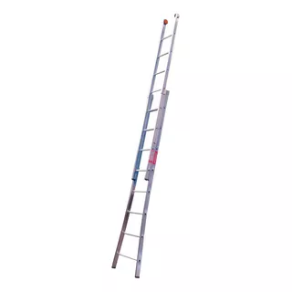 Escada Extensivel Dupla 8 Degraus Aluminio 2,70/4,50