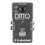 Pedal de guitarra Tc Electronic Ditto Stereo Looper, color negro