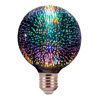 Lámpara Globo Galaxy Led E27 4w Fantasia Decoracion Color De La Luz Fuegos Artificiales