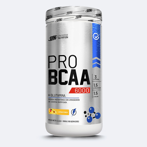 Pro Bcaa 6000 De 1 Kg - Un  + Envío Gratis 