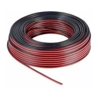 Cable 2x22 Polarizado Duplex Rojo Negro Cobre Cablesa