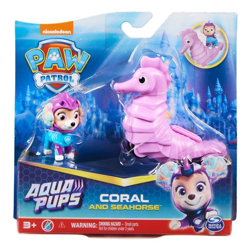 Paw Patrol, Figuras De Acción De Coral Y Caballo De Mar