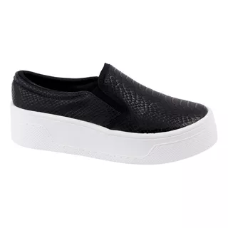 Fratello Tenis Casual Color Negro Para Mujer 7800